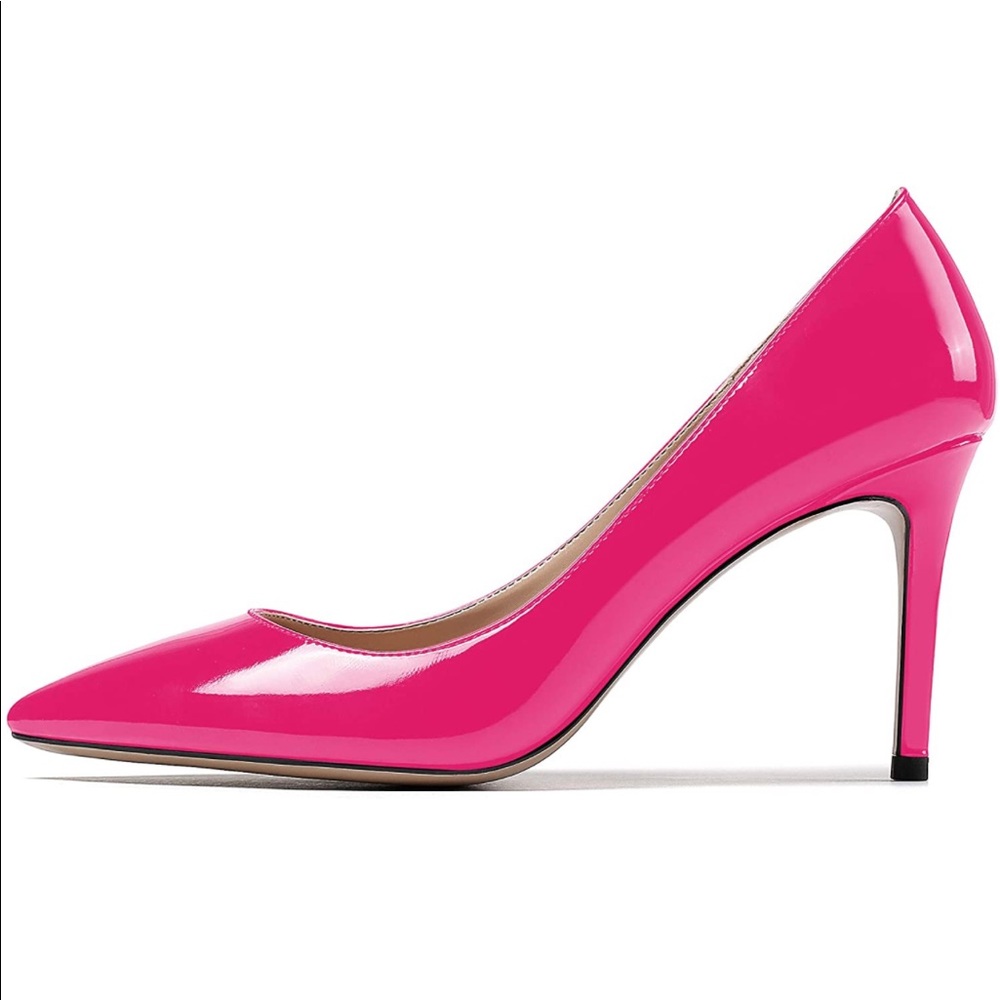 NWT Sammitop Pointed Toe Stiletto Pumps in Pretty Pink